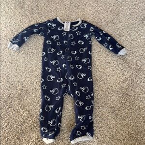 Gerber Navy Blue Baby One Piece with White Football